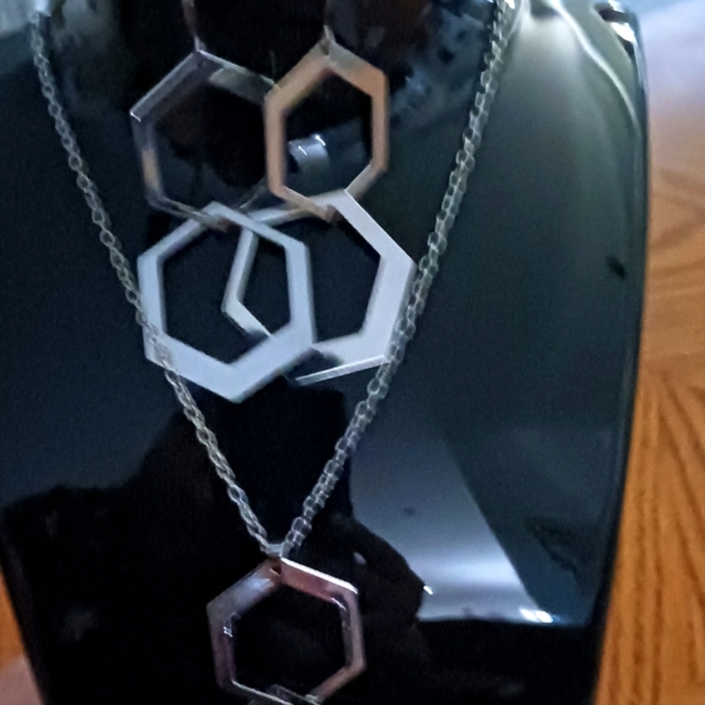 Necklace and earrings